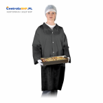 Fartuch Laboratoryjny Ochronny Roboczy FLAB Reis Czarny