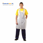 Fartuch Foliowy Ochronny Roboczy FFOL Reis Biały Opakowanie Zbiorcze 100 szt