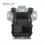 Kamizelka taktyczna hybrydowa dla służb mundurowych PLATE CARIER - Black Ochroniarska 8Fields 