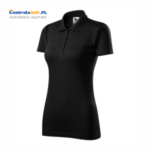 Koszulka polo damska reklamowa Malfini Adler 100% bawełniana Single J. model 223 gramatura 180g czarna