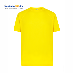 Koszulka męska poliestrowa T-Shirt męski z krótkim rękawem SPORTMAN JHK 130g gold