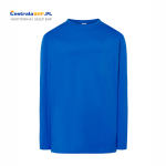 Koszulka bawełniana z długim rękawem t-shirt męski 100% bawełna JHK TSRA150LS royal blue 