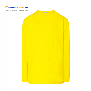 Koszulka bawełniana z długim rękawem t-shirt męski 100% bawełna JHK TSRA150LS gold