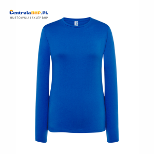 Koszulka bawełniana z długim rękawem t-shirt damski 100% bawełna JHK TSRL CMF LS royal blue longsleeve 