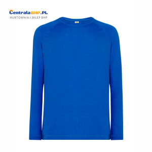 Koszulka sportowa z długim rękawem męska 100% poliester JHK SPORTMAN LS royal blue