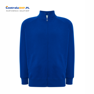 Bluza robocza reklamowa dresowa męska rozpinana FULL ZIP SWEATSHIRT JHK royal blue