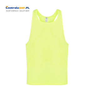 Koszulka męska bez rękawów z wycięciem na plecach URBAN BEACH UNISEX  kolor gold fluor