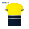 t-shist ostrzegawczy dwukolorowy gold fluor navy a.png