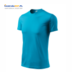 Koszulka męska poliestrowa sportowa szybkoschnąca FANTASY 124 o gramaturze 150g/m Adler Malfini t-shirt techniczny turkusowy