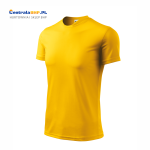 Koszulka męska poliestrowa sportowa szybkoschnąca FANTASY 124 o gramaturze 150g/m Adler Malfini t-shirt techniczny żółty