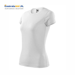 Koszulka damska poliestrowa sportowa szybkoschnąca FANTASY 140 o gramaturze 150g/m Adler Malfini t-shirt techniczny biały