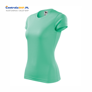 Koszulka damska poliestrowa sportowa szybkoschnąca FANTASY 140 o gramaturze 150g/m Adler Malfini t-shirt techniczny miętowy