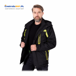 Kurtka zimowa robocza męska ocieplana polarem HERMAN 