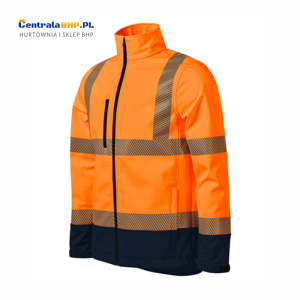 Kurtka softshellowa odblaskowa wodoodporna HV DROP5V3 kolor: pomarańczowy