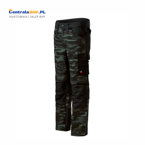 spodnie robocze męsjie Vertex Camo W09 camouflage dark gray a.png
