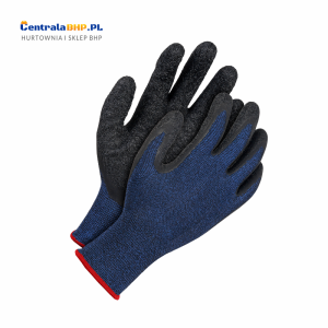 Rękawice ochronne, powlekane dla kobiety i mężczyzny, MELANEX  granatowo-czarny - zestaw 12 par