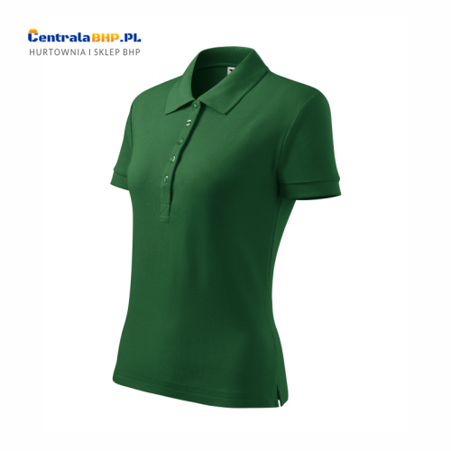 polo damska cotton heavy 216 zieleń butelkowa a.png