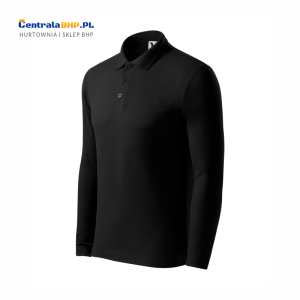Koszulka polo męska z długim rękawem PIQUE POLO LS221 long sleeve Malfini - czarny