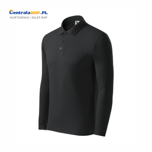 Koszulka polo męska z długim rękawem PIQUE POLO LS221 long sleeve Malfini - ebony gray