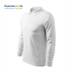 Koszulka polo męska z długim rękawem PIQUE POLO LS 211 long sleeve Malfini - biały
