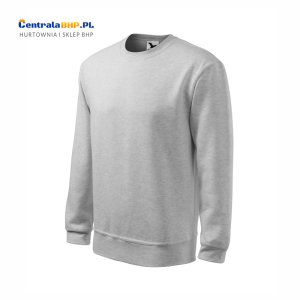 Wysokiej jakości bluza bawełniana męska uniwersalna bluza na okrągło ESSENTIAL 406 kolor: jasnoszary melanż