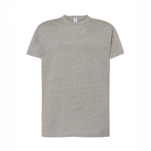 Koszulka T-shirt Męska Reklamowa Robocza JHK Pod Nadruk Gramatura 150 g Szary Grey Melange