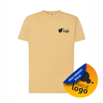 Koszulka Bawełniana JHK 150g Z Dowolnym Nadrukiem Małym Jednokolorowym sand