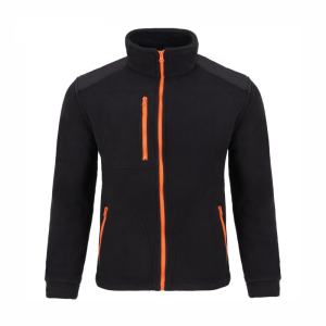 Bluza Polar Męska Robocza Reklamowa Ochronna JHK FLRA 340 Premium black-orange