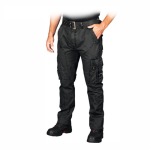 Spodnie robocze bojówki męskie ochronne z kieszeniami SPV - COMBAT Reis Czarne