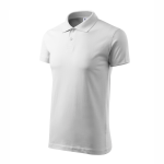 Koszulka Polo Męska Malfini Adler Bawełniana Pod Nadruk Single J. Model 202 Gramatura 180g  biała