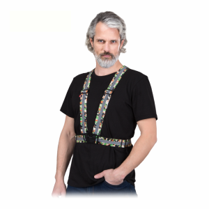 Szelki ostrzegawcze z pasami odblaskowymi KOS-STRAPE moro