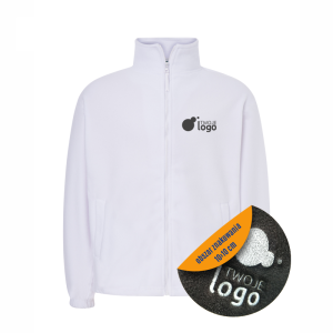 Bluza Polar Robocza Męska Ochronna JHK FLRA 300g Z Małym Haftem white