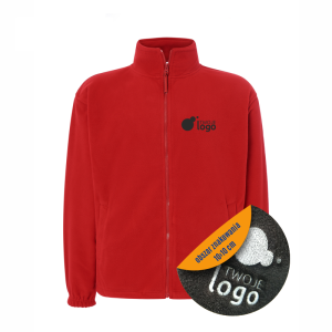 Bluza Polar Robocza Męska Ochronna JHK FLRA 300g Z Małym Haftem red