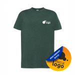 Koszulka Bawełniana JHK 150g Z Dowolnym Nadrukiem Małym Jednokolorowym bottle green heather