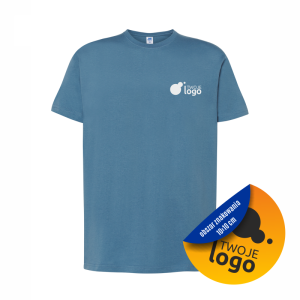 Koszulka Bawełniana JHK 150g Z Dowolnym Nadrukiem Małym Jednokolorowym steel blue