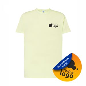Koszulka Bawełniana JHK 150g Z Dowolnym Nadrukiem Małym Jednokolorowym light yellow neon