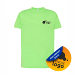 Koszulka Bawełniana JHK 150g Z Dowolnym Nadrukiem Małym Jednokolorowym lime fluor