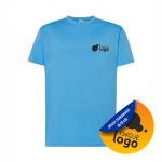 Koszulka Bawełniana JHK 150g Z Dowolnym Nadrukiem Małym Jednokolorowym azurre