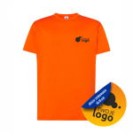 Koszulka Bawełniana JHK 150g Z Dowolnym Nadrukiem Małym Jednokolorowym brick