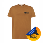 Koszulka Bawełniana JHK 150g Z Dowolnym Nadrukiem Małym Jednokolorowym brown