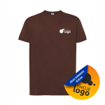 Koszulka Bawełniana JHK 150g Z Dowolnym Nadrukiem Małym Jednokolorowym chocolate