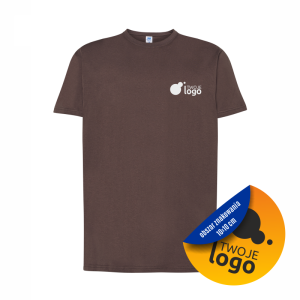 Koszulka Bawełniana JHK 150g Z Dowolnym Nadrukiem Małym Jednokolorowym graphite