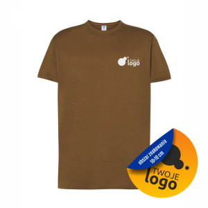 Koszulka Bawełniana JHK 150g Z Dowolnym Nadrukiem Małym Jednokolorowym khaki