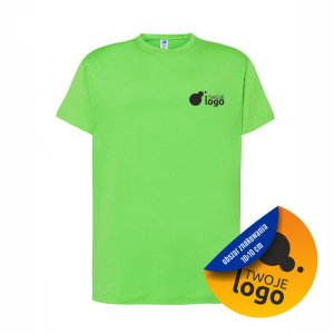 Koszulka Bawełniana JHK 150g Z Dowolnym Nadrukiem Małym Jednokolorowym lime