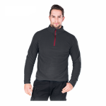 Bluza polarowa męska POLAR MĘSKI z krótkim zamkiem POLMENKS szary stalowy Reis