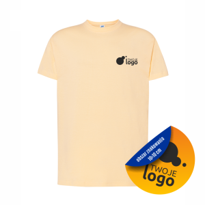 Koszulka Bawełniana JHK 150g Z Dowolnym Nadrukiem Małym Jednokolorowym orange neon