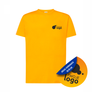 Koszulka Bawełniana JHK 150g Z Dowolnym Nadrukiem Małym Jednokolorowym tangerine