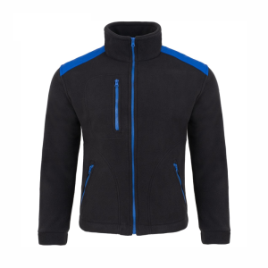 Bluza Polar Męska Robocza Reklamowa Ochronna JHK FLRA 340 Premium black-royal blue
