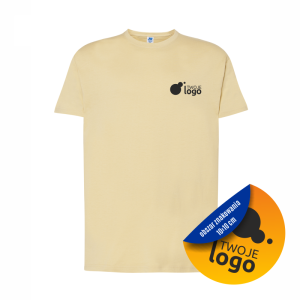 Koszulka Bawełniana JHK 150g Z Dowolnym Nadrukiem Małym Jednokolorowym lime stone