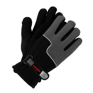 Rękawice Ocieplane Robocze Polarowe Męskie RPOLTRIP Reis Czarno - Szare 1 Para